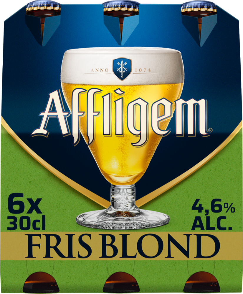 Affligem Fris Blond set van 6 flesjes á 0,30 liter